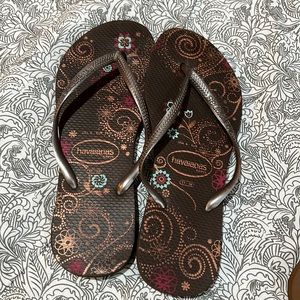 Havaianas Brown Flip Flops